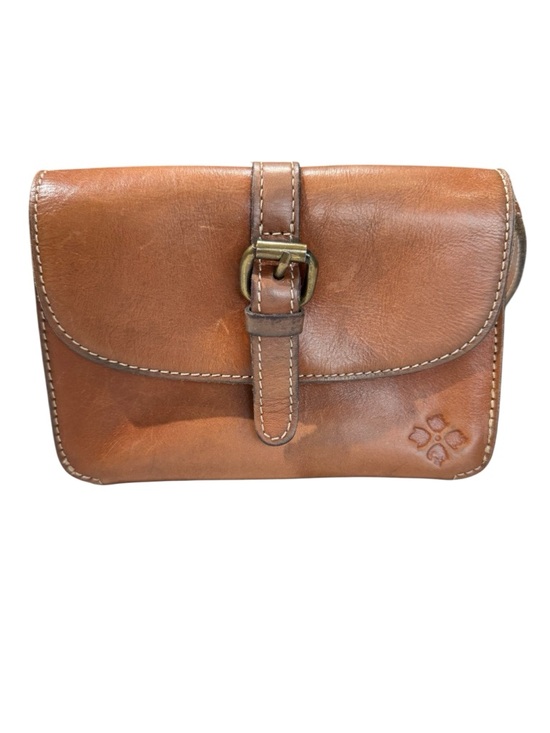 Patricia Nash Handbags - Patricia Nash Torri Tan Leather Mini Crossbody with Buckle